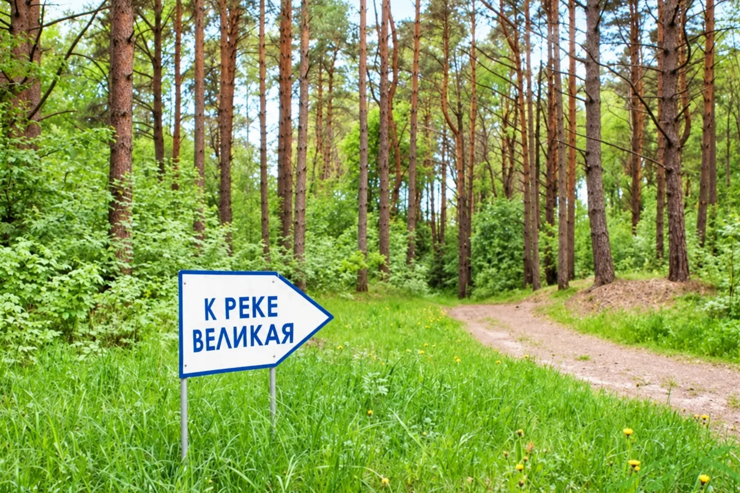 Лесная тропа к реке Великой